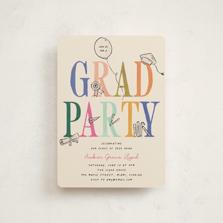 Petite Graduation Party Invitations