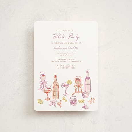 Petite Graduation Party Invitations