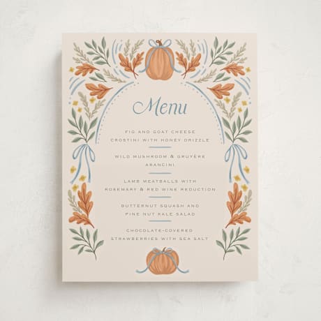 Baby Shower Menu Signs