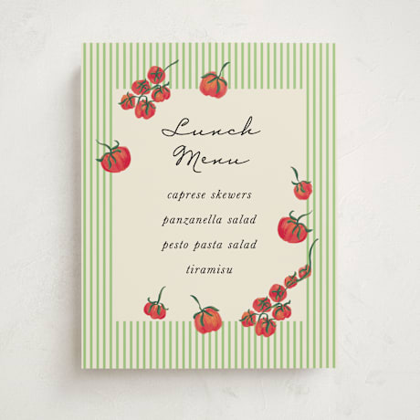 Baby Shower Menu Signs