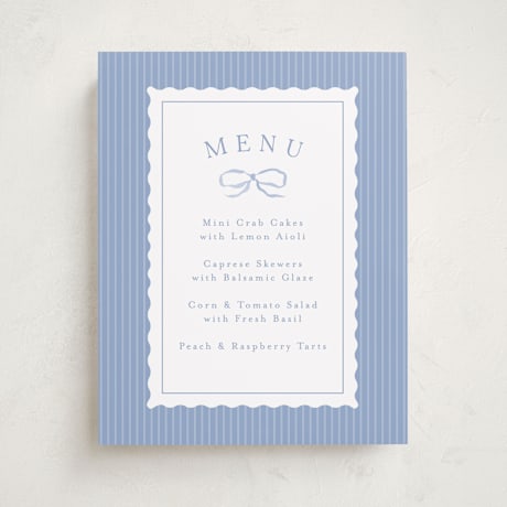 Baby Shower Menu Signs