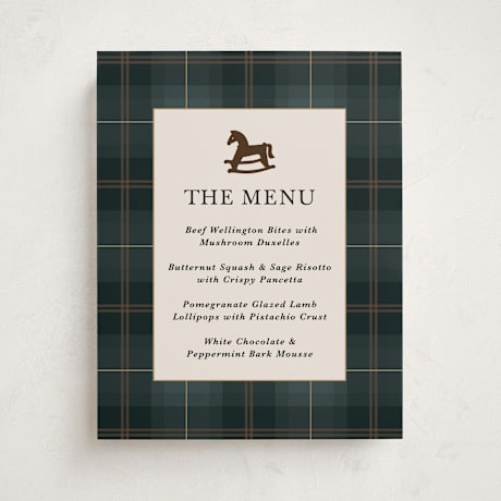 Baby Shower Menu Signs