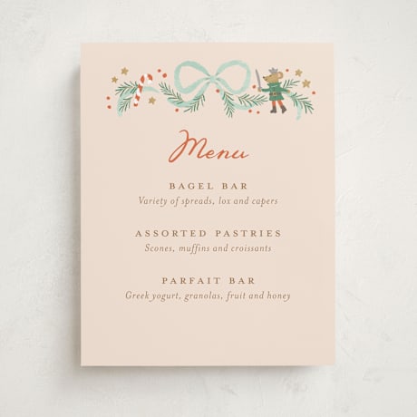 Baby Shower Menu Signs