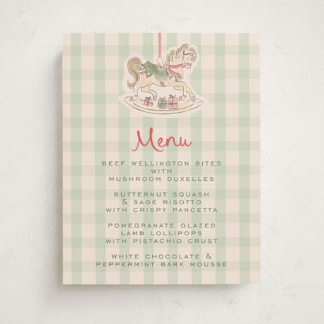 Baby Shower Menu Signs