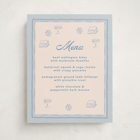 Baby Shower Menu Signs