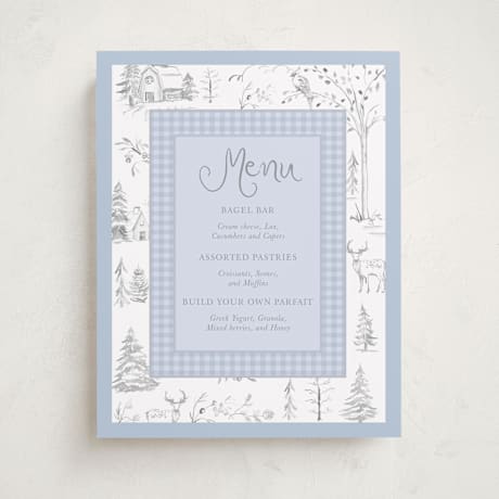 Baby Shower Menu Signs
