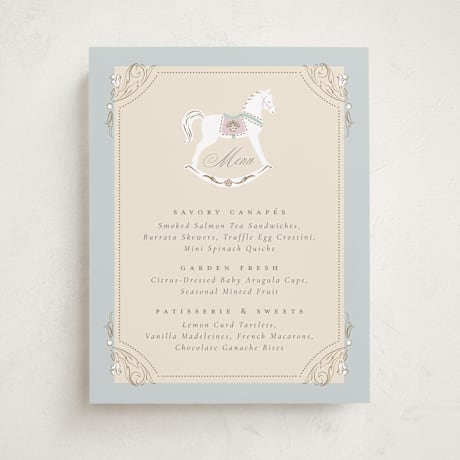 Baby Shower Menu Signs