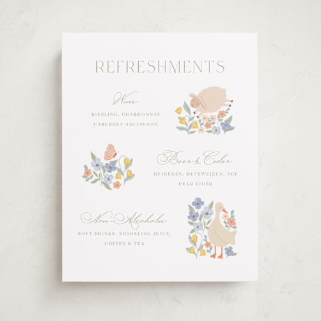 Baby Shower Bar Signs