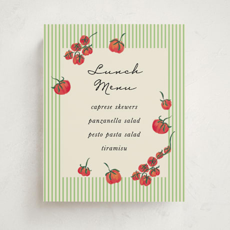 Baby Shower Menu Signs