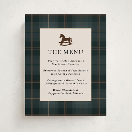 Baby Shower Menu Signs