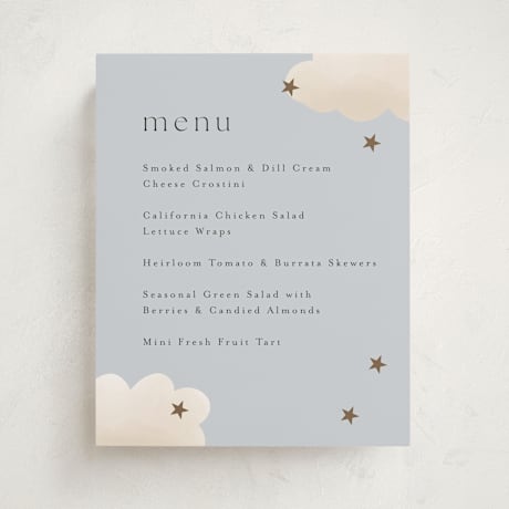 Baby Shower Menu Signs