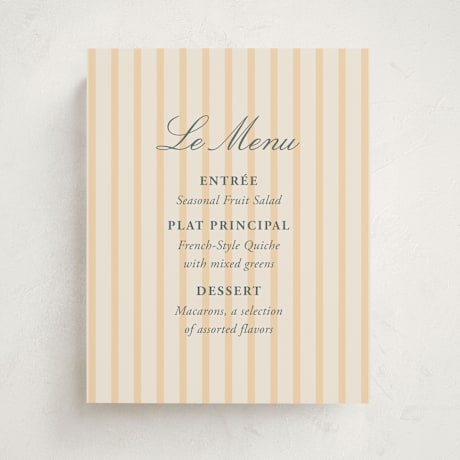 Baby Shower Menu Signs