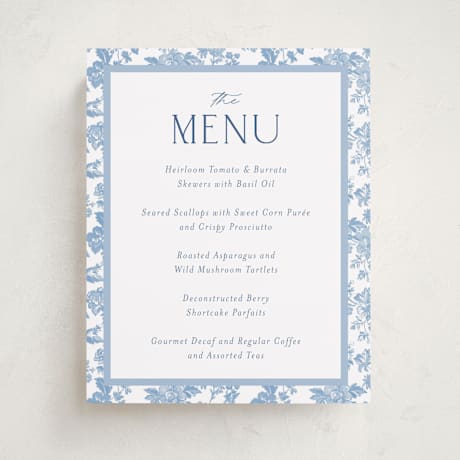 Baby Shower Menu Signs