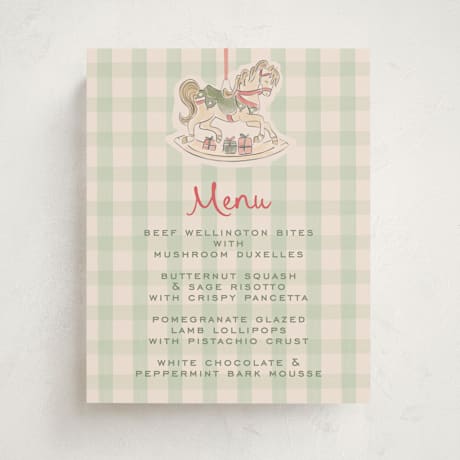 Baby Shower Menu Signs