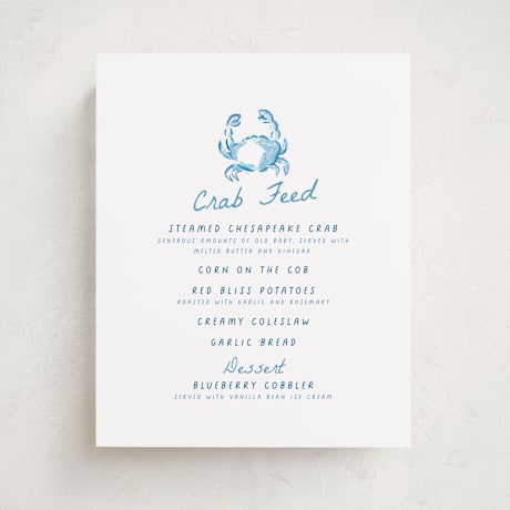 Baby Shower Menu Signs