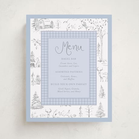 Baby Shower Menu Signs