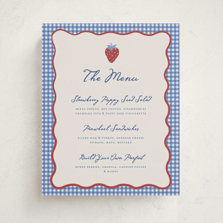 Baby Shower Menu Signs