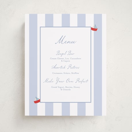 Baby Shower Menu Signs