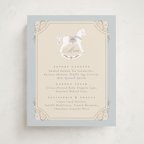 Baby Shower Menu Signs