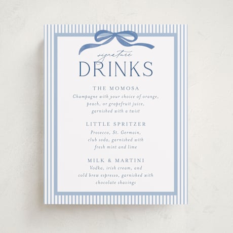 Baby Shower Bar Signs