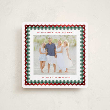Foil-Pressed Holiday Square Cards