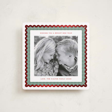 Foil-Pressed Holiday Square Cards