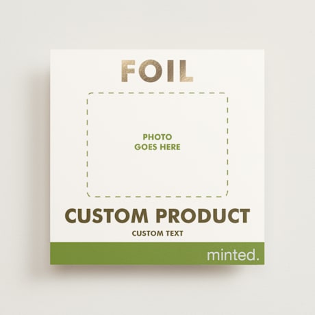 Foil-Pressed Holiday Photo Mount Cards