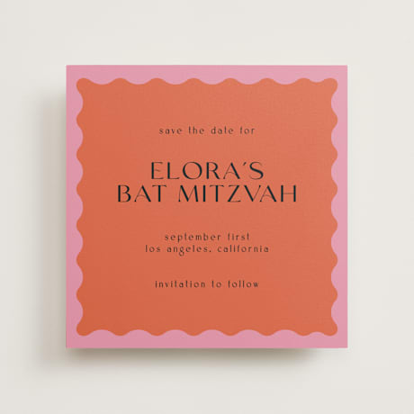 Bar and Bat Mitzvah Save The Date Cards