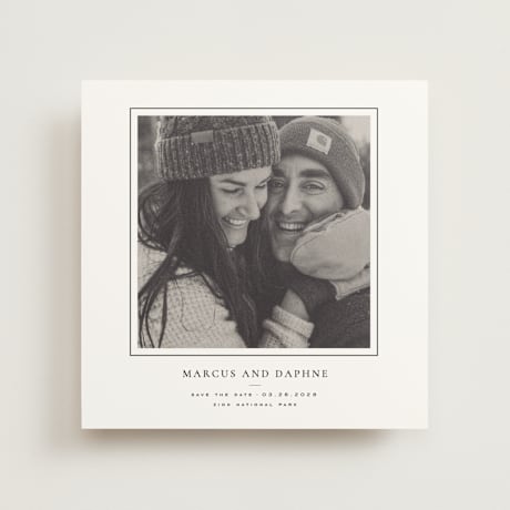 Save the Date Photo Mount Cards