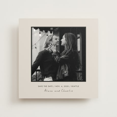 Save the Date Photo Mount Cards