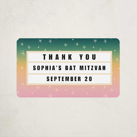 Children's Birthday Party Stickers