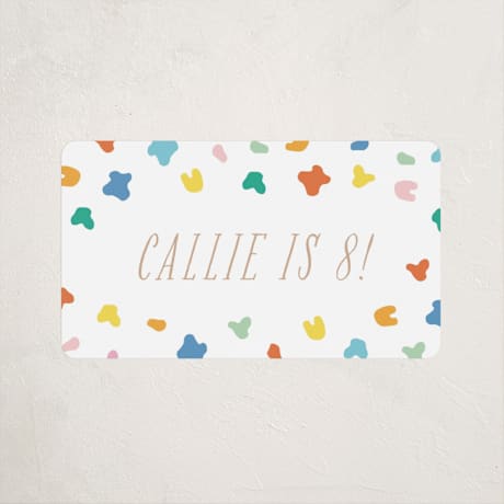 Children's Birthday Party Stickers