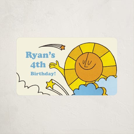 Children's Birthday Party Stickers