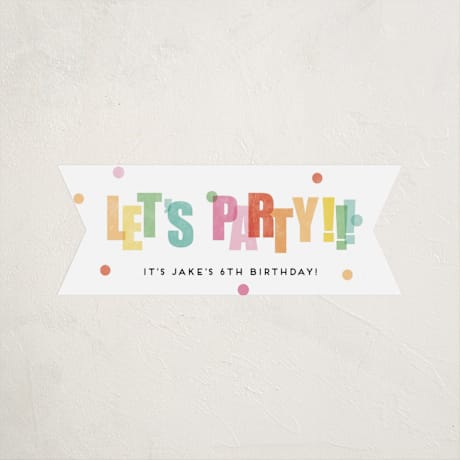 Children's Birthday Party Stickers