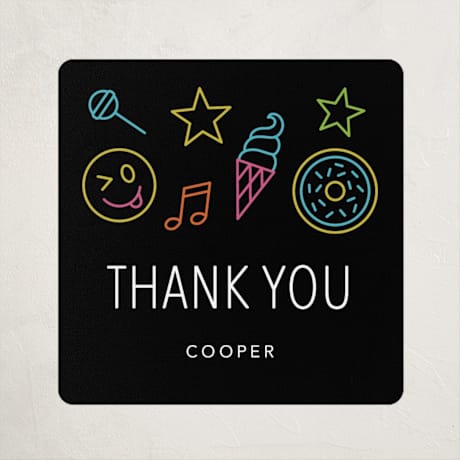 Children's Birthday Party Stickers