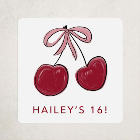 Children's Birthday Party Stickers