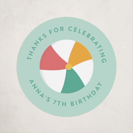 Children's Birthday Party Stickers