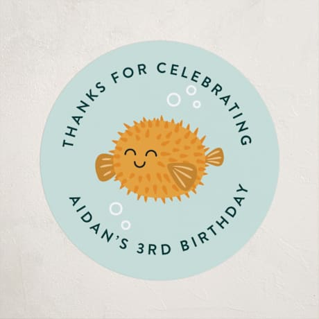 Children's Birthday Party Stickers