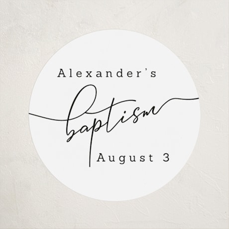 Children's Birthday Party Stickers