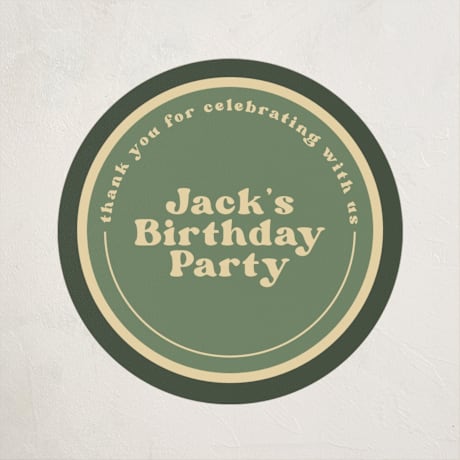 Children's Birthday Party Stickers