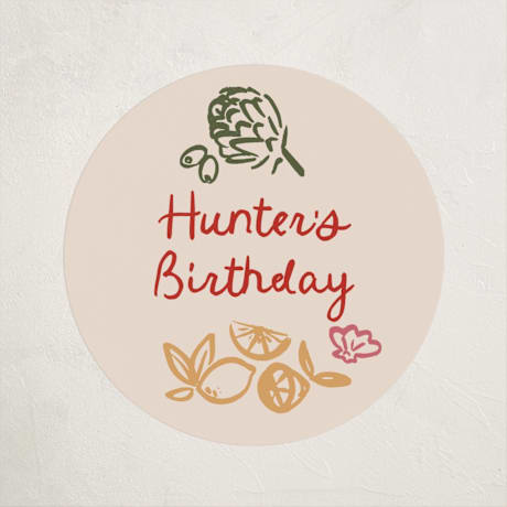 Children's Birthday Party Stickers