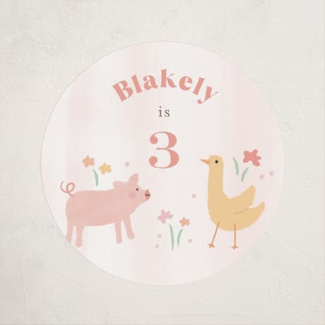 Children's Birthday Party Stickers