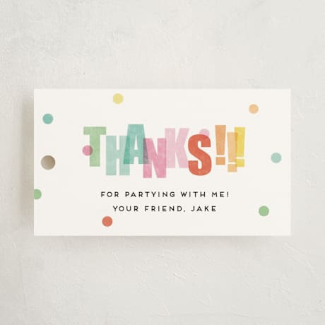 Children's Birthday Party Favor Tags