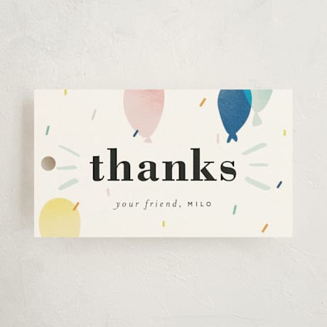 Children's Birthday Party Favor Tags