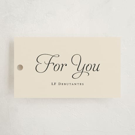 Debutante Party Favor Tags