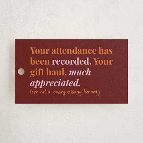 Baby Shower Favor Tags