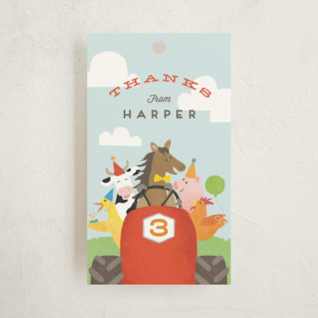 Children's Birthday Party Favor Tags