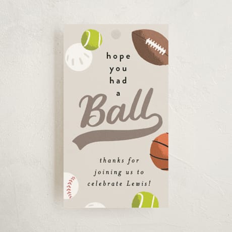 Children's Birthday Party Favor Tags