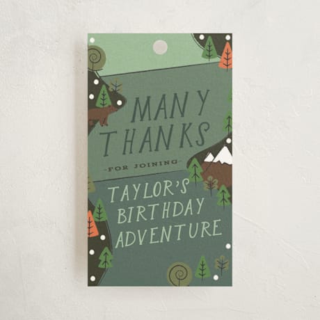 Children's Birthday Party Favor Tags