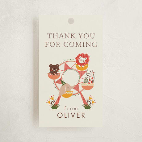 Children's Birthday Party Favor Tags